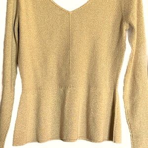 Gold medium sweater top fromWhite House Black Market